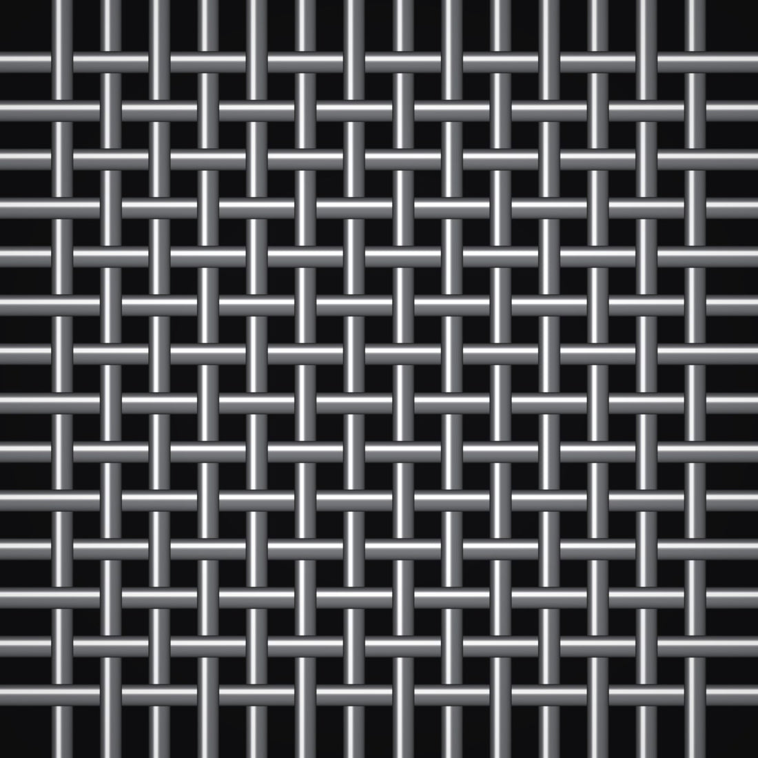 Close-up of Monel crimped woven wire mesh, 50 mesh, in .009" wire