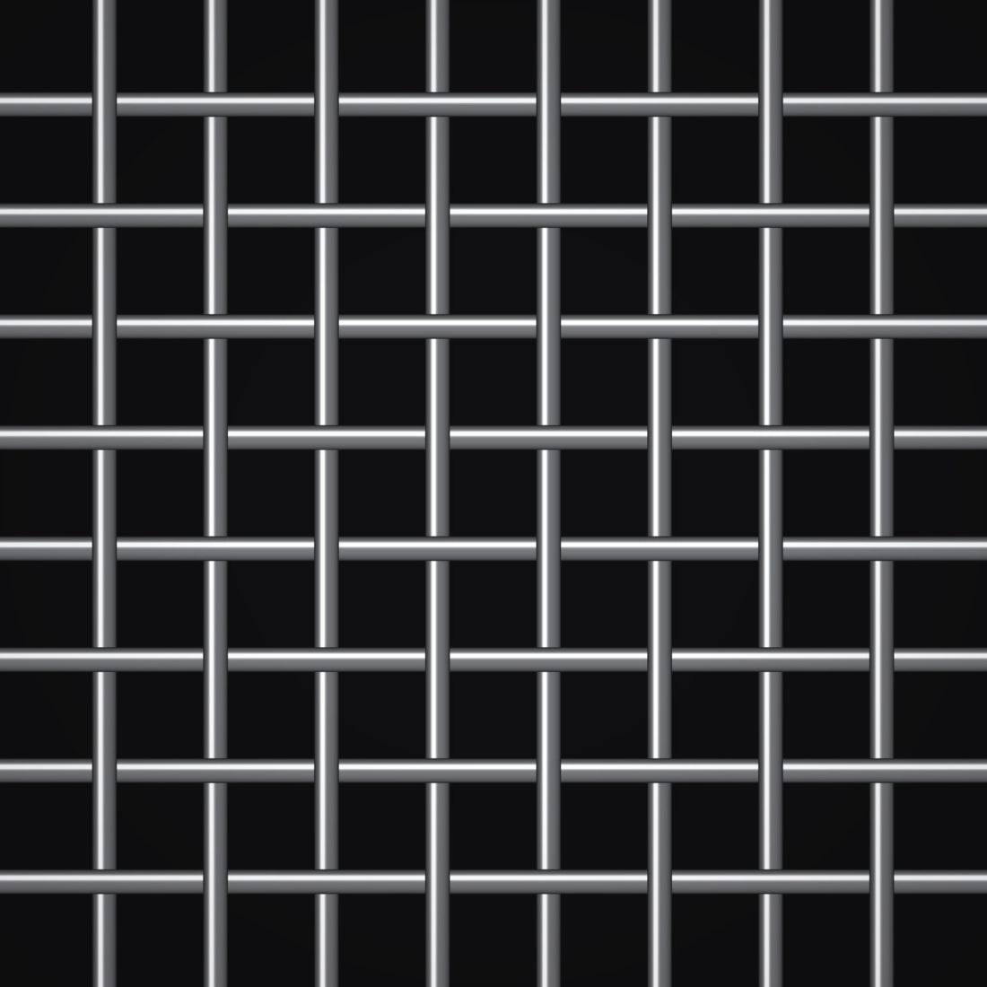 Close-up of Monel crimped woven wire mesh, 8 mesh, in .028" wire