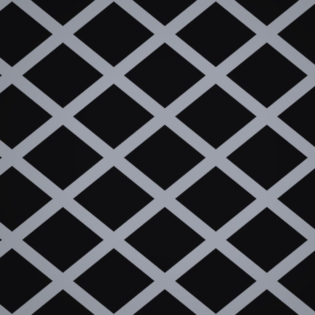 Close-up of plain steel flattened expanded metal sheet with 1" diamond openings
