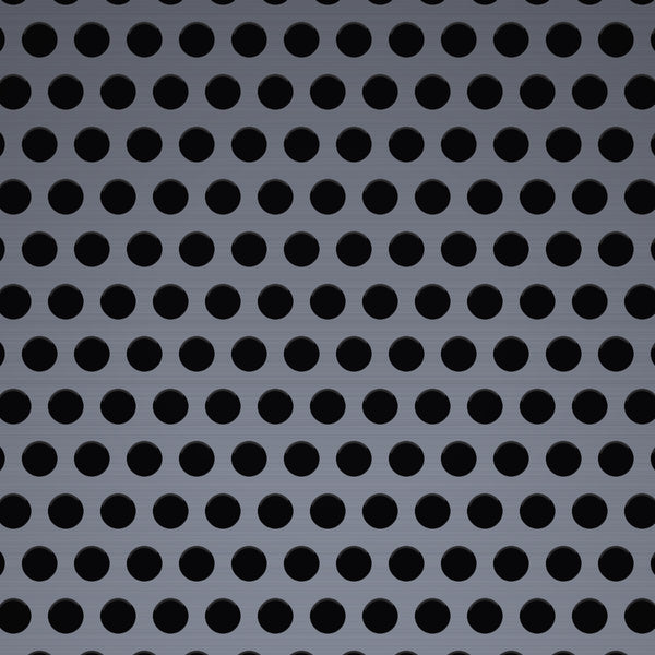 .020" Hole on .030" Staggered – 26 Gauge – Plain Steel Perforated – 24" x 120" Sheet