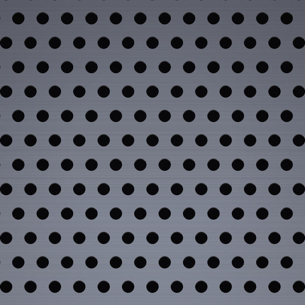 .027" Hole on .055" Staggered – 26 Gauge – Plain Steel Perforated – 36" x 120" Sheet