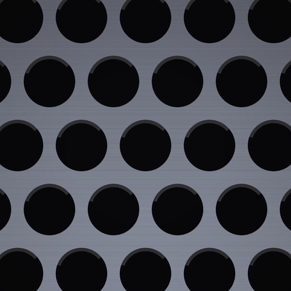1/4" Hole on 5/16" Staggered – 18 Gauge – Plain Steel Perforated – 48" x 120" Sheet