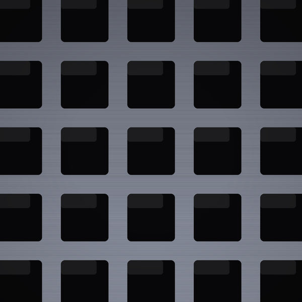 3/8" Square Hole – Plain Steel Perforated