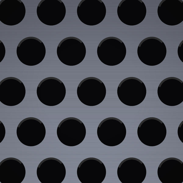 5/16" Hole on 7/16" Staggered – 16 Gauge – Plain Steel Perforated – 48" x 120" Sheet