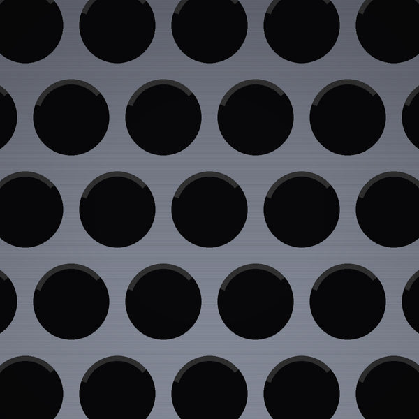 5/32" Hole on 3/16" Staggered – 18 Gauge – Plain Steel Perforated – 36" x 120" Sheet