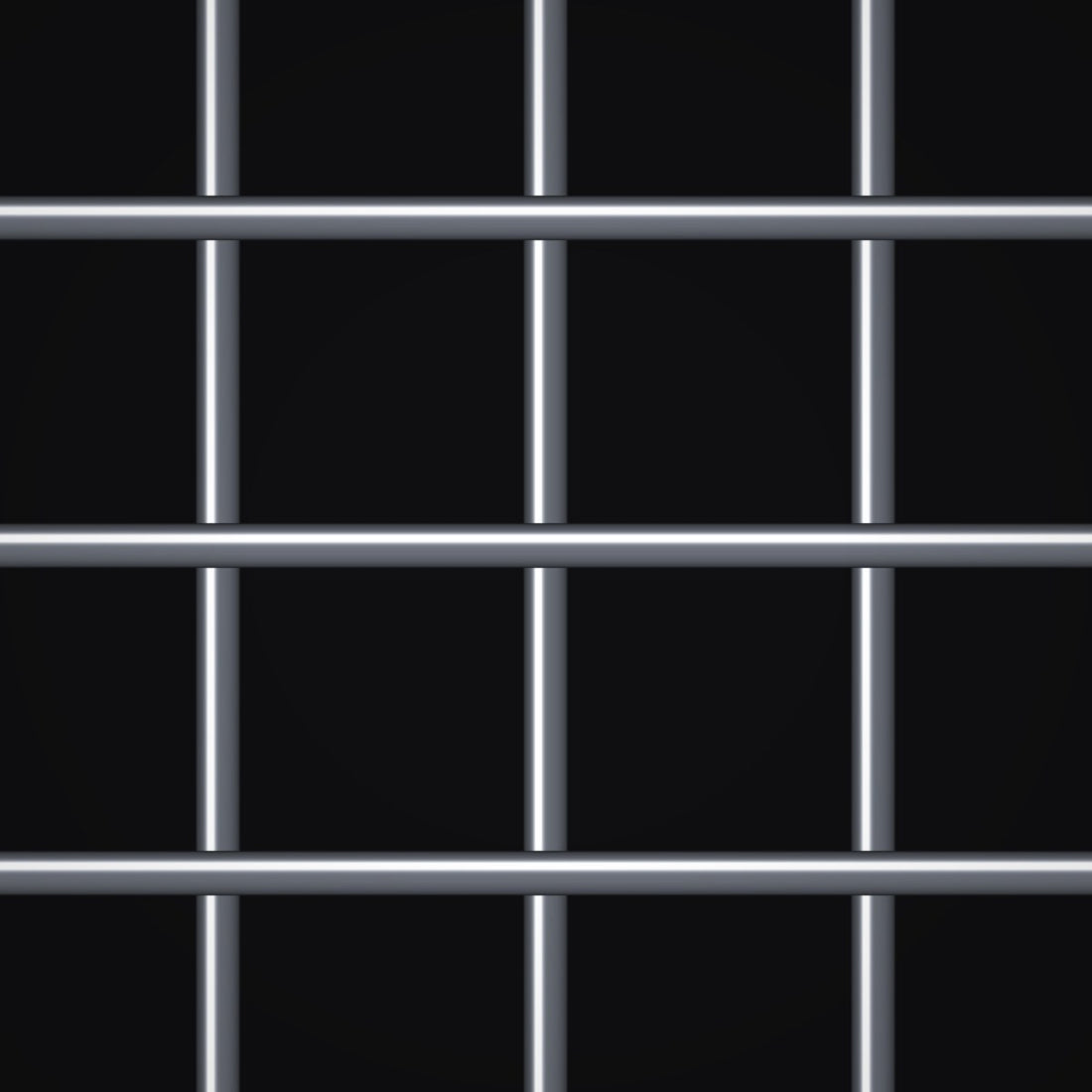 Close-up of plain steel welded wire mesh with 1" x 1" openings