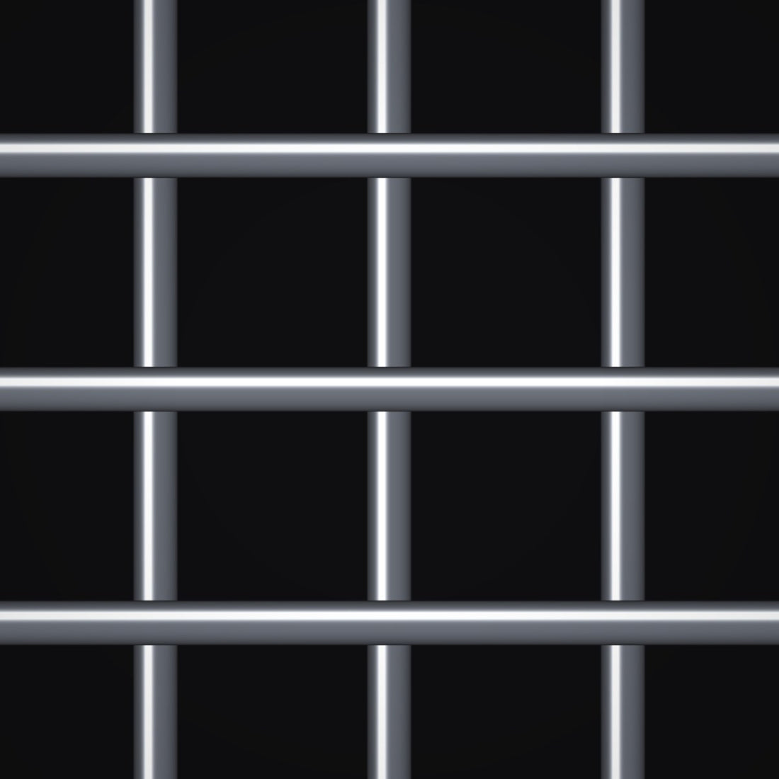 Close-up of plain steel welded wire mesh with 1" x 1" openings