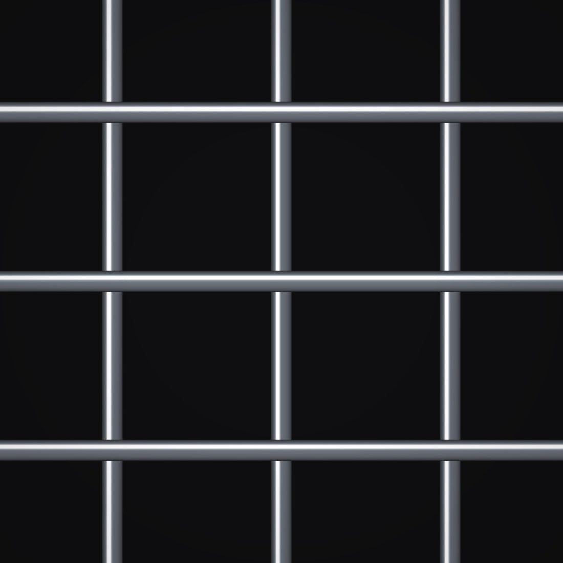 Close-up of plain steel welded wire mesh with 2" x 2" openings