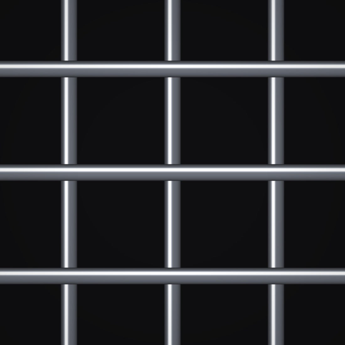 Close-up of plain steel welded wire mesh with 3 mesh openings