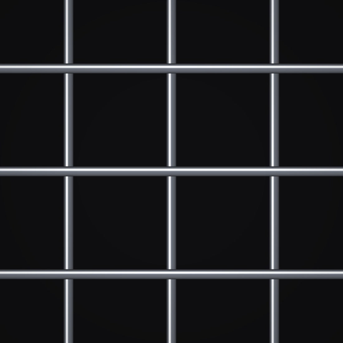 Close-up of plain steel welded wire mesh with 4" x 4" openings