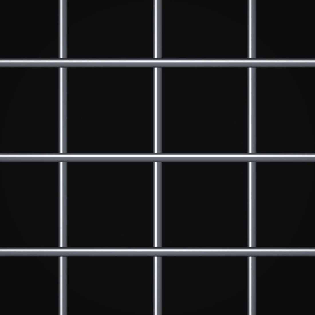 Close-up of plain steel welded wire mesh with 4" x 4" openings