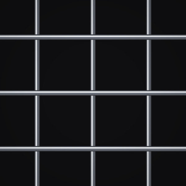 Close-up of plain steel welded wire mesh with 4" x 4" openings