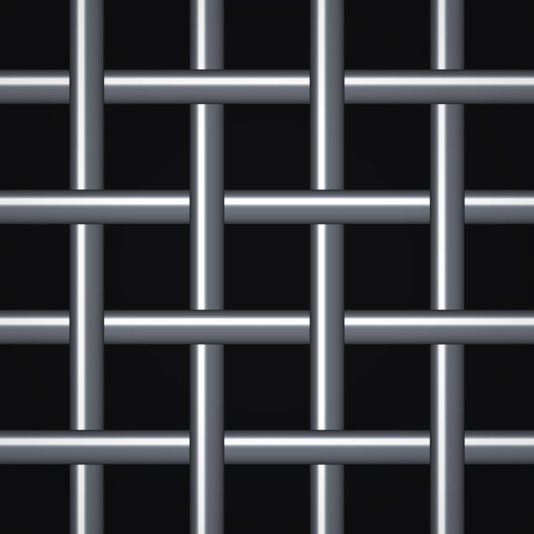 1/4" Mesh – .072" Wire Diameter – Plain Steel Crimped Woven Wire