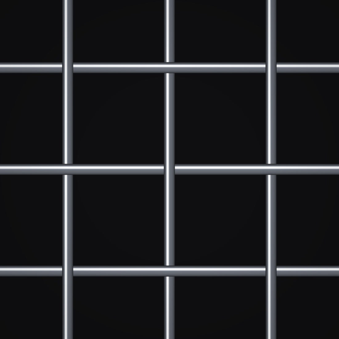 Close-up of plain steel crimped woven wire mesh, 2 mesh, in .054" wire