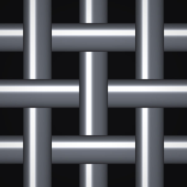 3/8" Mesh – .192" Wire Diameter – Plain Steel Crimped Woven Wire – 48" Wide