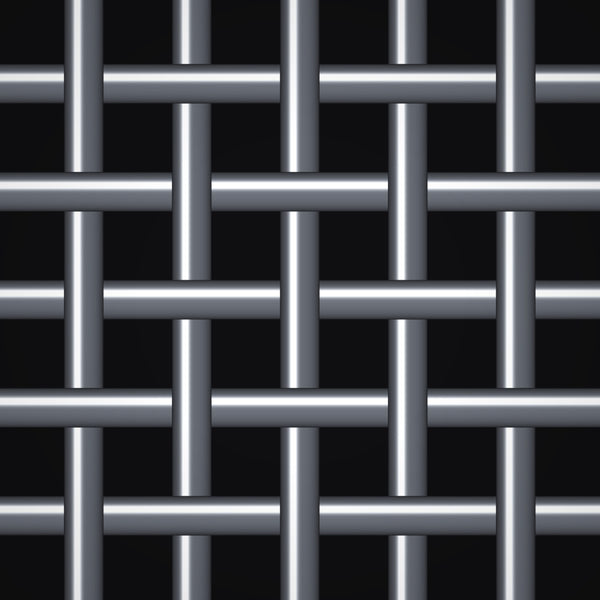 7/32" Mesh – .080" Wire Diameter – Plain Steel Crimped Woven Wire – 48" Wide
