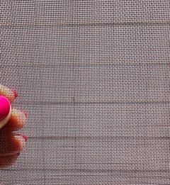 Copper woven wire mesh detail