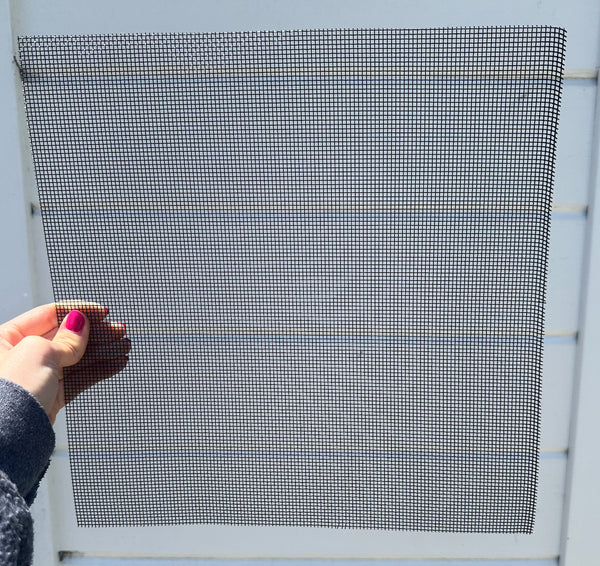 13x13 inch black epoxy coated stainless steel woven mesh